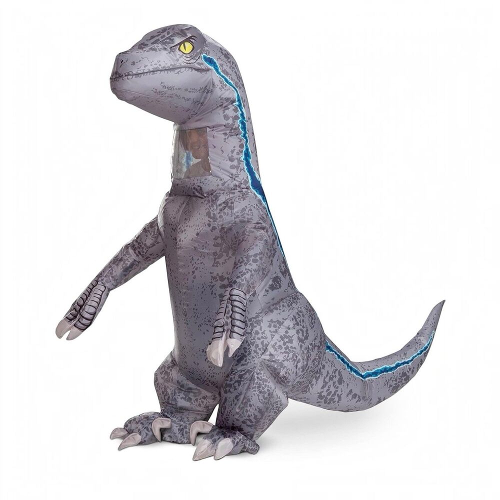 Jurassic World Dominion Beta Inflatable Costume Kids Child 7-8 Dinosaur Raptor